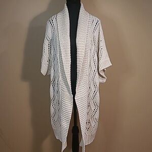 OLD NAVY Chunky Knit Open Front Short Sleeve Cardigan, Size XXL